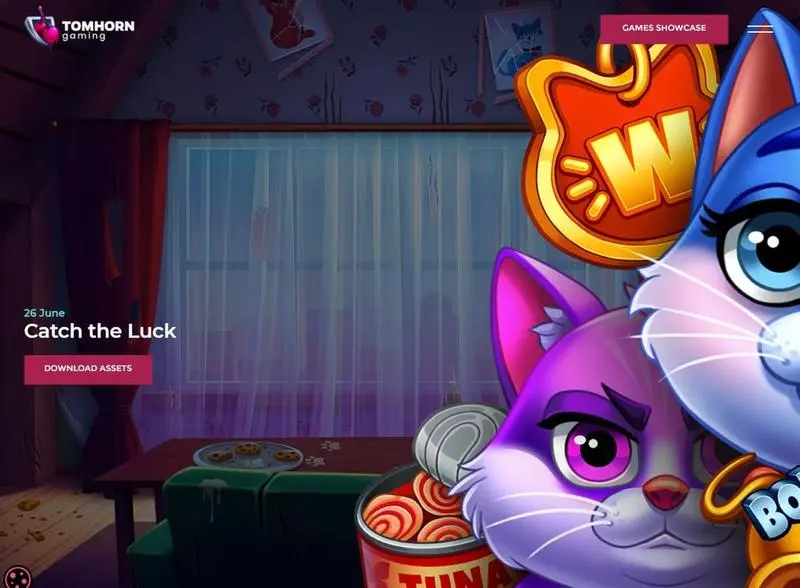 Catch the Luck Tom Horn Gaming Slots - Introduction Screen