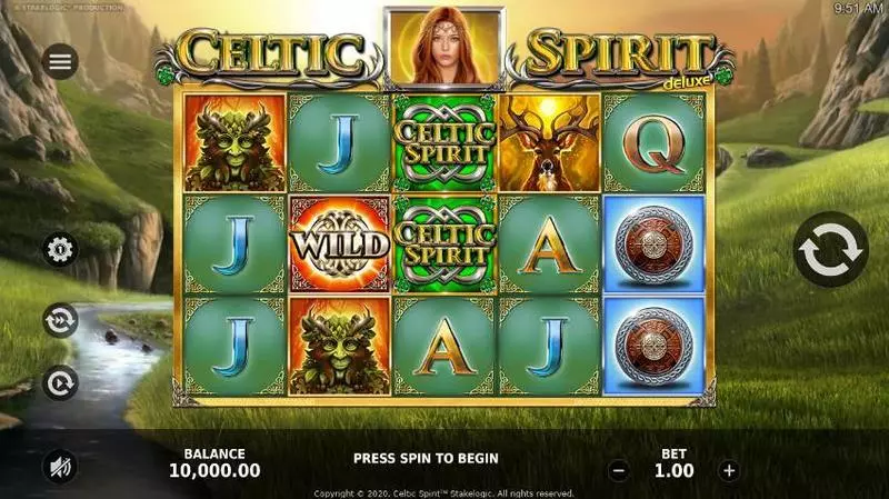 Celtic Spirit StakeLogic Slots - Main Screen Reels