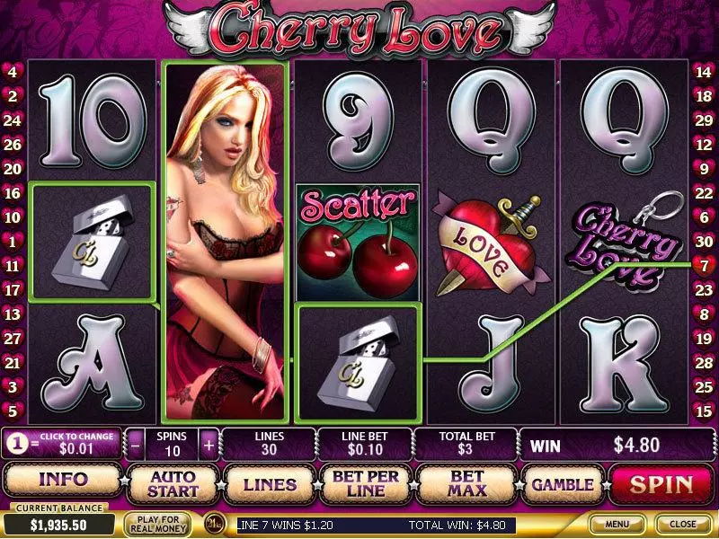 Cherry Love PlayTech Slots - Bonus 1