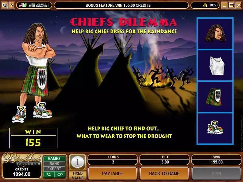 Chiefs Fortune Microgaming Slots - Bonus 1