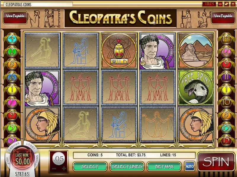 Cleopatra's Coin Rival Slots - Info and Rules