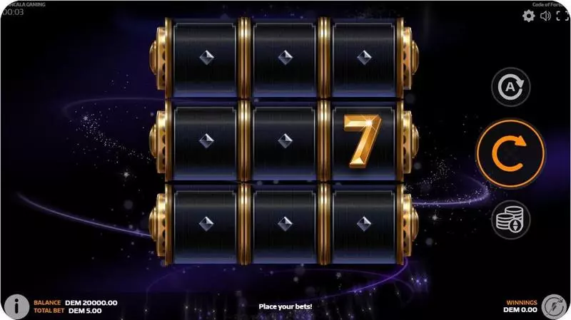 Code of Fortune Mancala Gaming Slots - Main Screen Reels