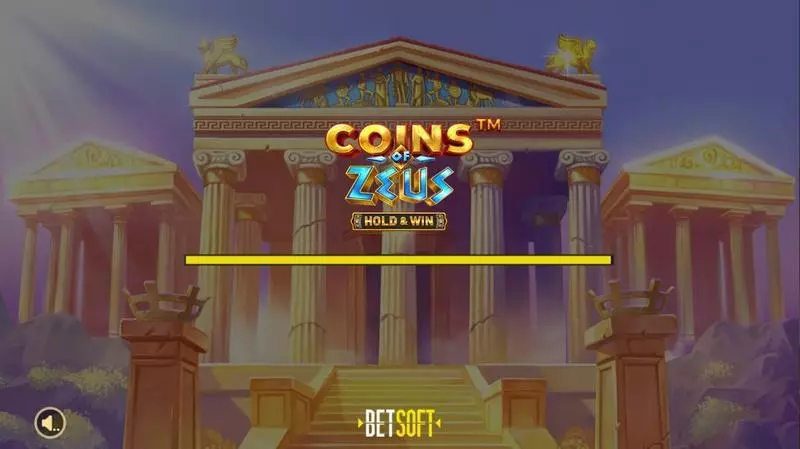 Coins of Zeus – HOLD and WIN BetSoft Slots - Introduction Screen