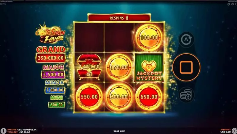 CoinSpin Fever Mancala Gaming Slots - Main Screen Reels