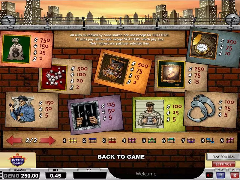 Cops n Robbers Play'n GO Slots - Info and Rules
