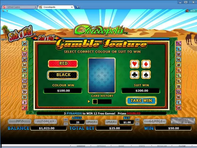 Crocodopolis Microgaming Slots - Gamble Screen