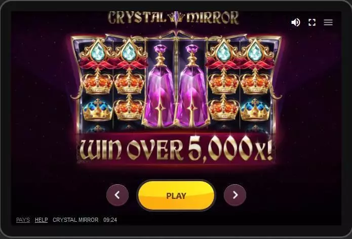 Crystal Mirror Red Tiger Gaming Slots - Main Screen Reels