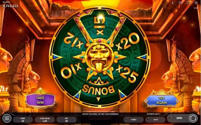 Crystal Skull Endorphina Slots - Wheel of prizes