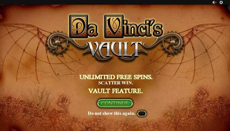 Da Vinci's Vault PlayTech Slots - Info and Rules