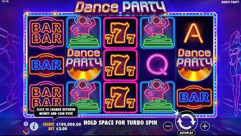 Dance Party Pragmatic Play Slots - Main Screen Reels