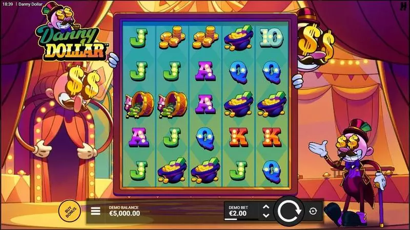 Danny Dollar Hacksaw Gaming Slots - Main Screen Reels