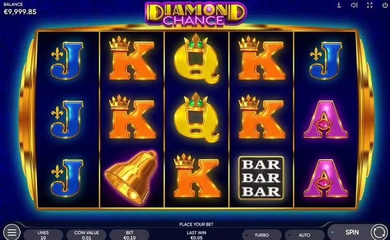 Diamond Chance Endorphina Slots - Main Screen Reels