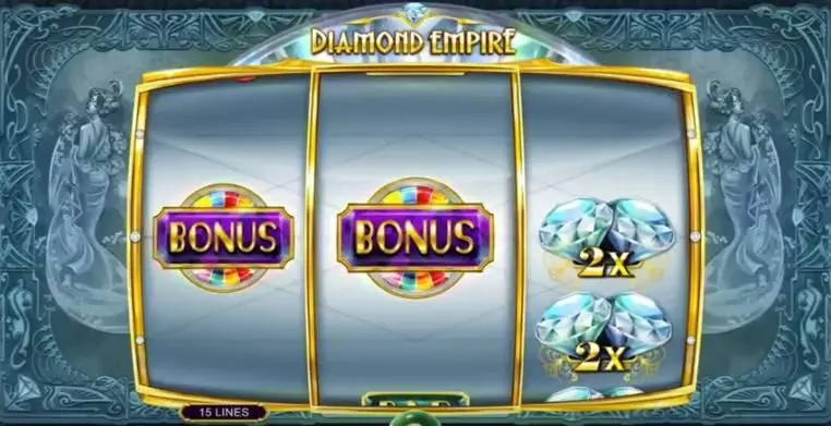 Diamond Empire Microgaming Slots - Main Screen Reels
