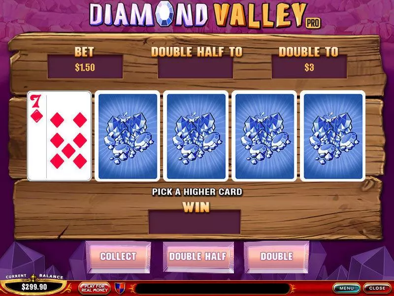Diamond Valley Pro PlayTech Slots - Gamble Screen