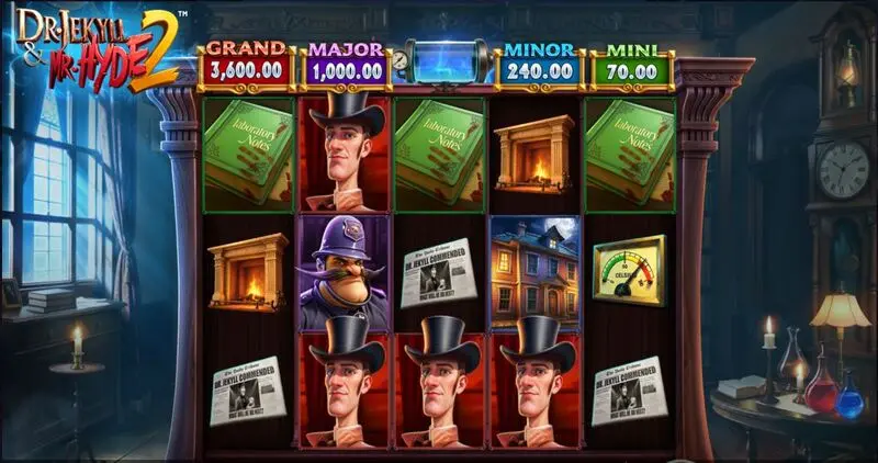 Dr. Jekyll & Mr.Hyde 2 BetSoft Slots - Main Screen Reels