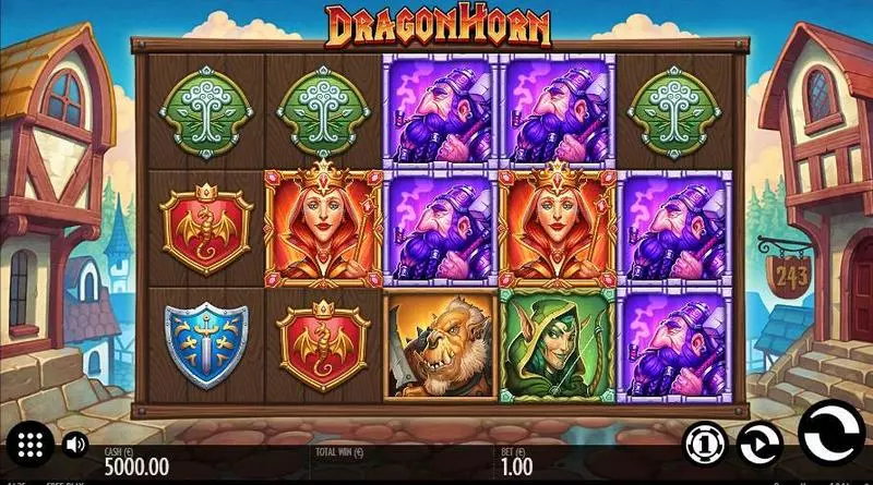 Dragon Horn Thunderkick Slots - Main Screen Reels