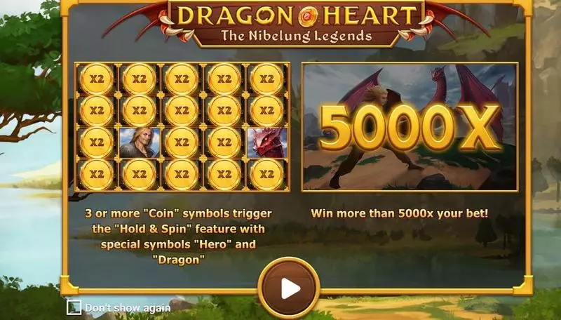 Dragonheart Apparat Gaming Slots - Main Screen Reels