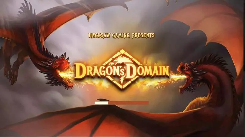 Dragon’s Domain Hacksaw Gaming Slots - Introduction Screen