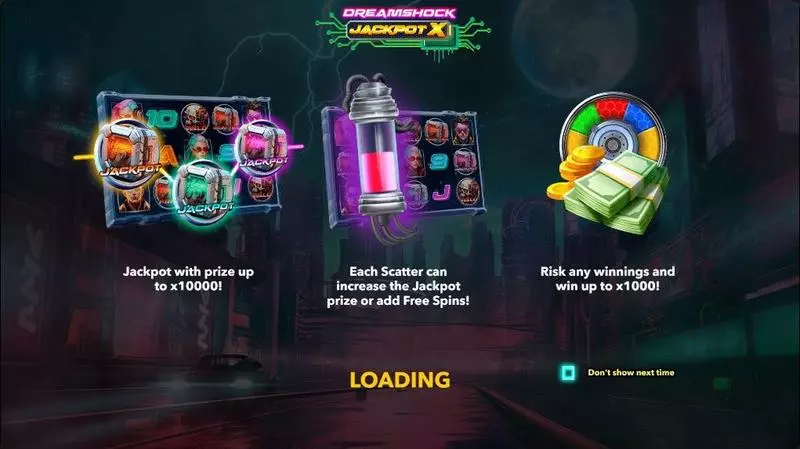 DREAMSHOCK: JACKPOT X Mascot Gaming Slots - Info and Rules