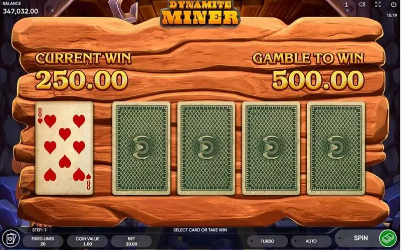 Dynamite Miner Endorphina Slots - Gamble Winnings
