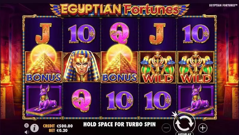 Egyptian Fortunes Pragmatic Play Slots - Main Screen Reels