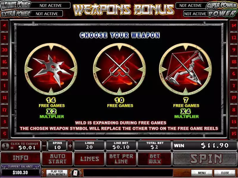 Elektra PlayTech Slots - Bonus 1