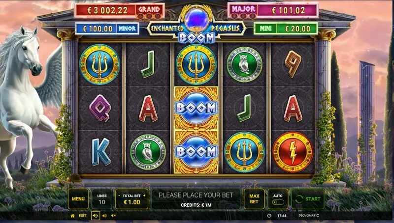 Enchanted Pegasus BOOM Greentube Slots - Main Screen Reels