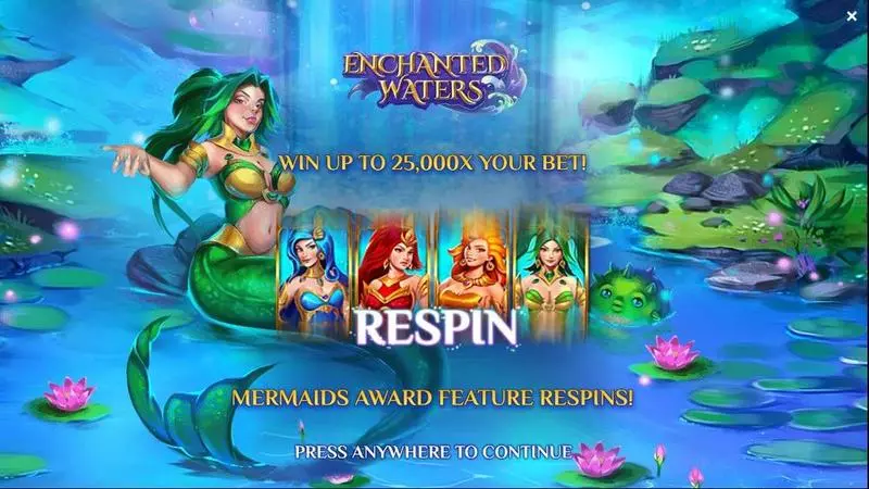 Enchanted Waters  Yggdrasil Slots - Introduction Screen