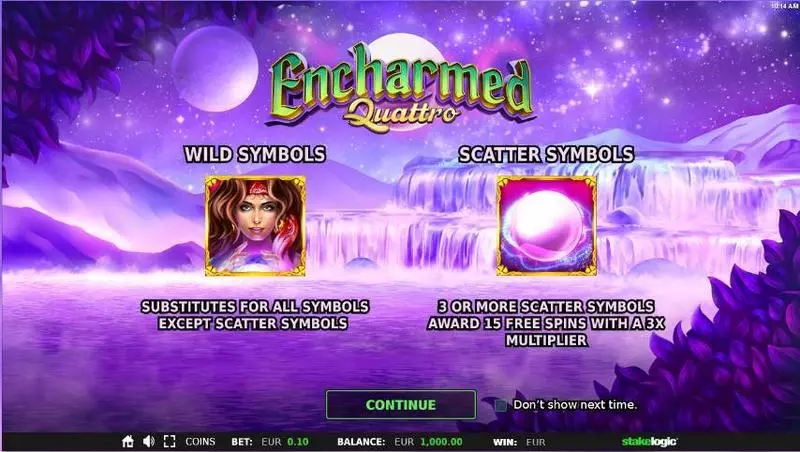 Encharmed Quattro StakeLogic Slots - Info and Rules