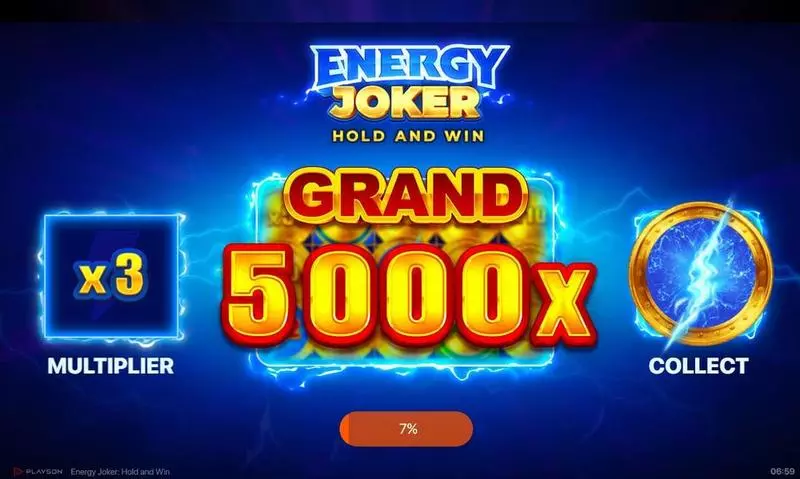 Energy Joker - Hold and Win Playson Slots - Introduction Screen