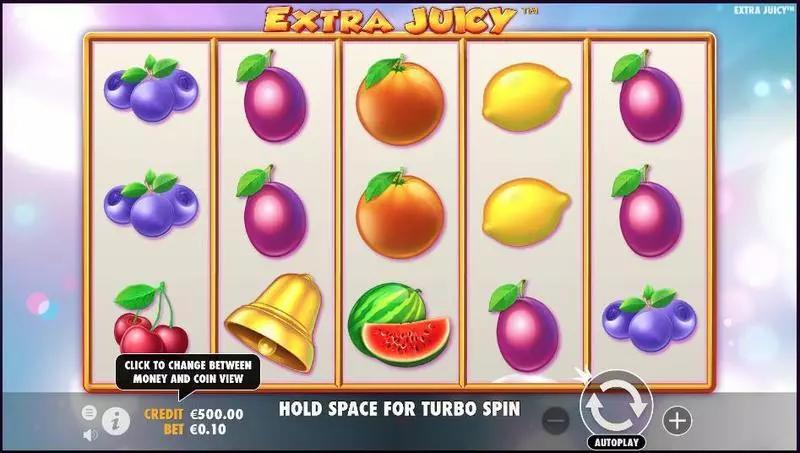 Extra Juicy Pragmatic Play Slots - Main Screen Reels