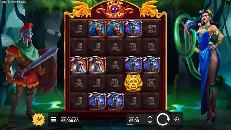 EYE OF MEDUSA Hacksaw Gaming Slots - Main Screen Reels