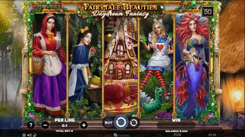 Fairytale Beauties – Daydream Fantasy Spinomenal Slots - Main Screen Reels