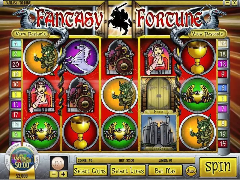 Fantasy Fortune Rival Slots - Main Screen Reels