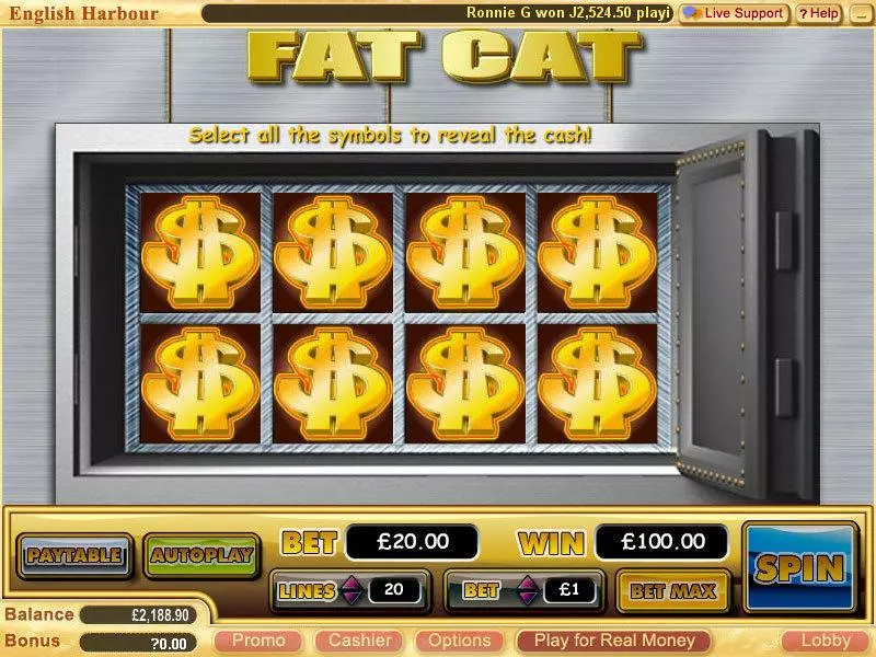 Fat Cat WGS Technology Slots - Bonus 1