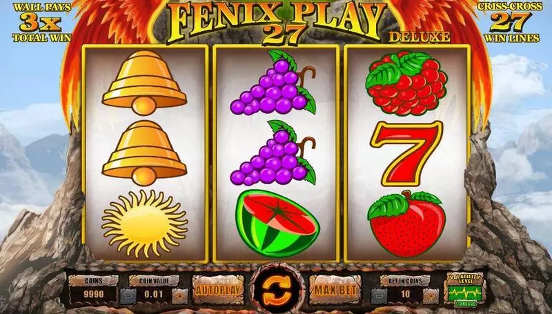 Fenix Play 27 Deluxe Wazdan Slots - Main Screen Reels