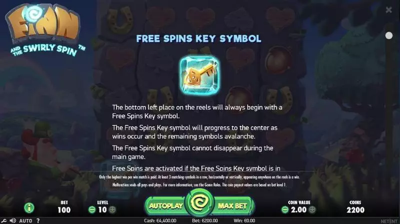 Finn and the Swirly Spin NetEnt Slots - Bonus 1