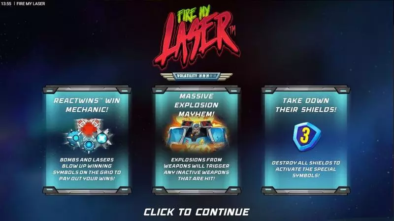 Fire My Laser Hacksaw Gaming Slots - Info and Rules