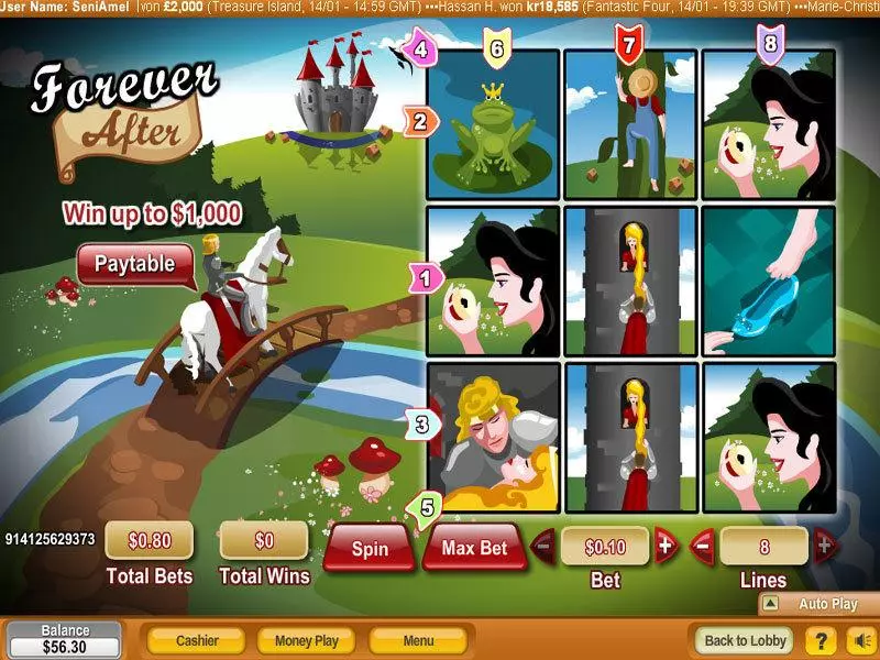 Forever After NeoGames Slots - Main Screen Reels
