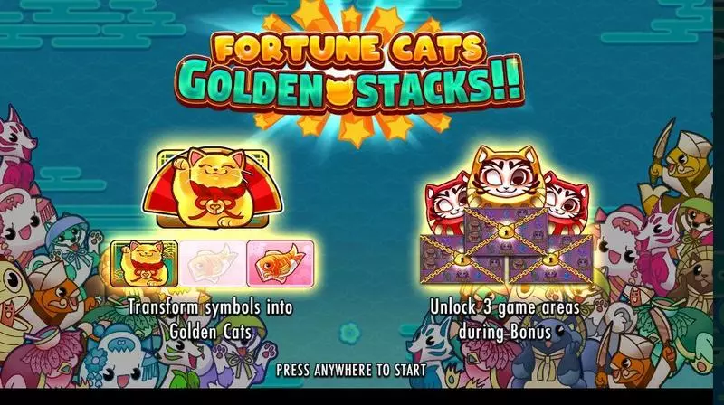 Fortune Cats Golden Stacks!! Thunderkick Slots - Bonus 1