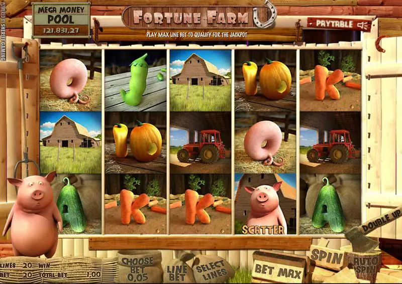 Fortune Farm Sheriff Gaming Slots - Main Screen Reels