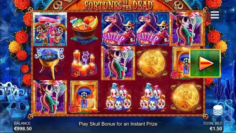 Fortunes of the Dead  Side City Slots - Main Screen Reels