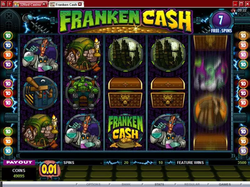 Franken Cash Microgaming Slots - Bonus 1