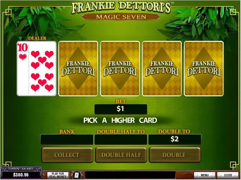 Frankie Dettori's Magic Seven PlayTech Slots - Gamble Screen