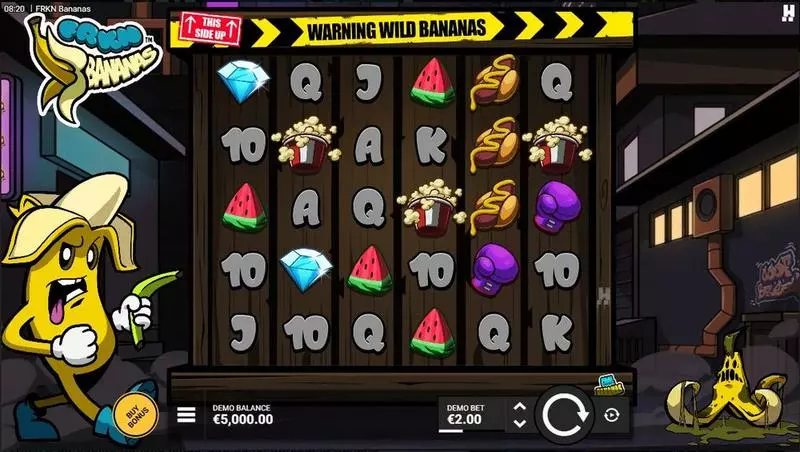 FRKN Bananas Hacksaw Gaming Slots - Main Screen Reels