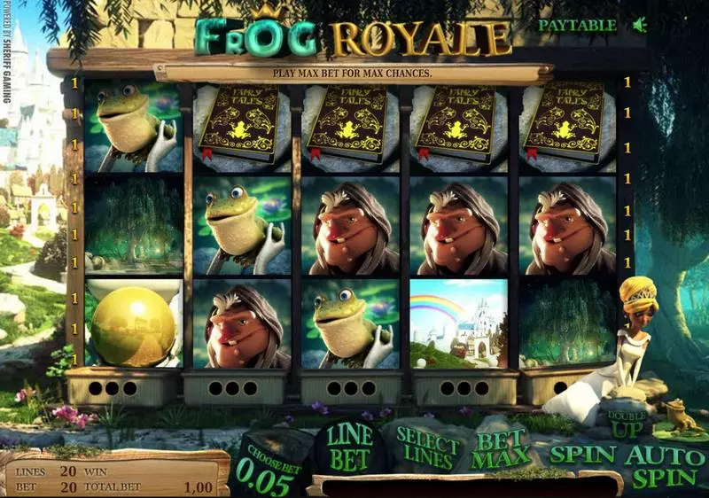 Frog Royale Sheriff Gaming Slots - Main Screen Reels