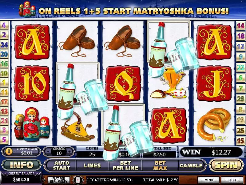 From Russia With Love PlayTech Slots - Main Screen Reels