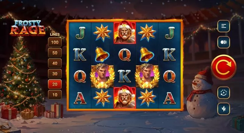 Frosty Rage TrueLab Games Slots - Main Screen Reels