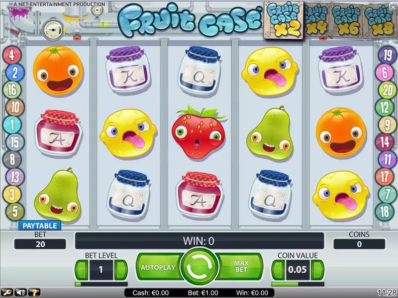 Fruit Case NetEnt Slots - Main Screen Reels