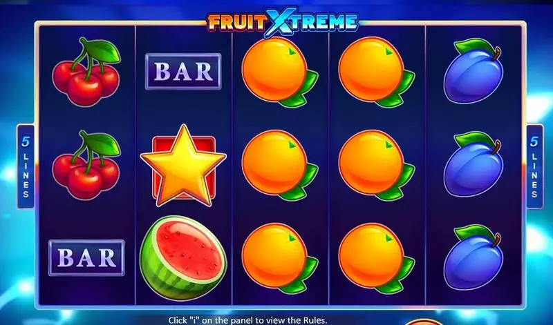 Fruit Xtreme Playson Slots - Main Screen Reels
